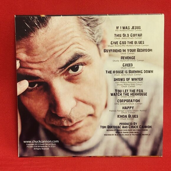 Chuck Cannon Symphony of Scars CD 2012 Signed - Picture 2 of 8